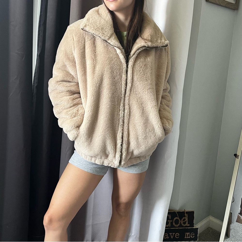 Fur size medium coat/sweater